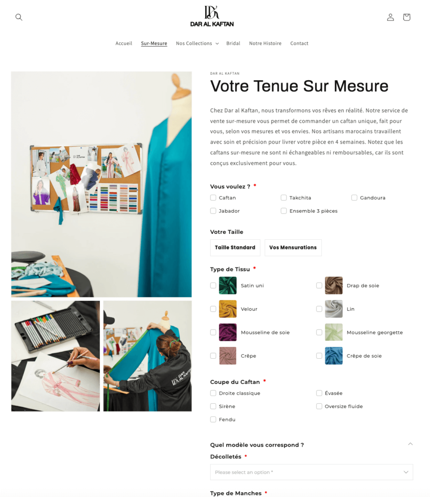 Dar Al Kaftan - Website design by 33 Genesis Road